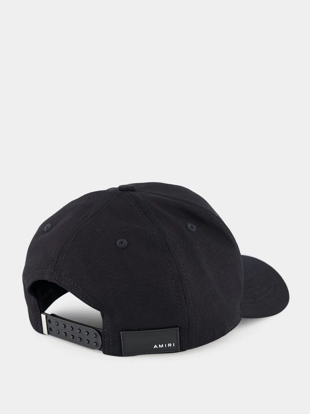 Black Starburst Cotton Canvas Cap - Image 5