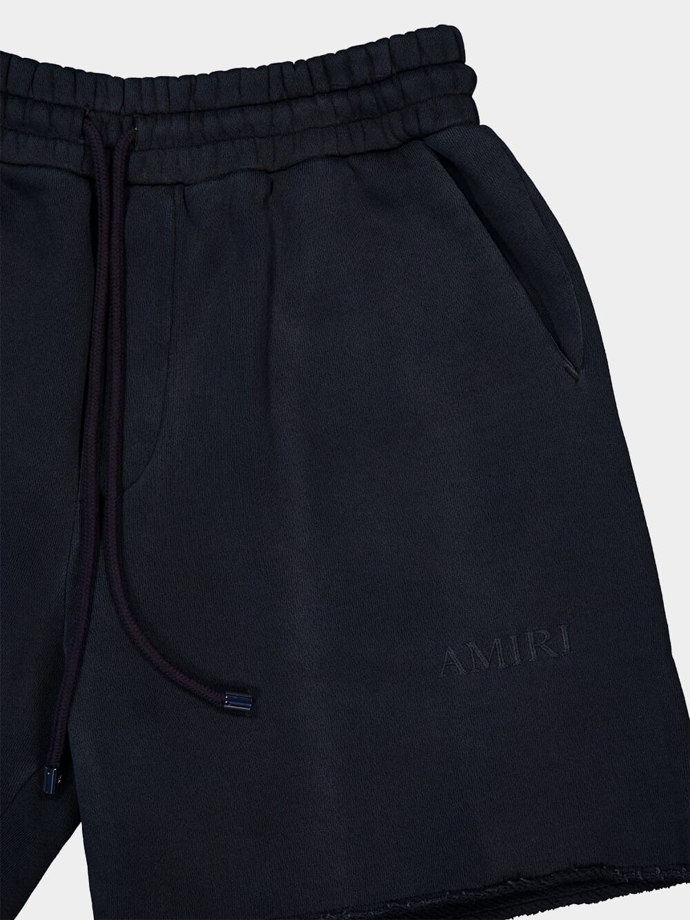 Black Vintage Cotton Sweatshorts - Image 3