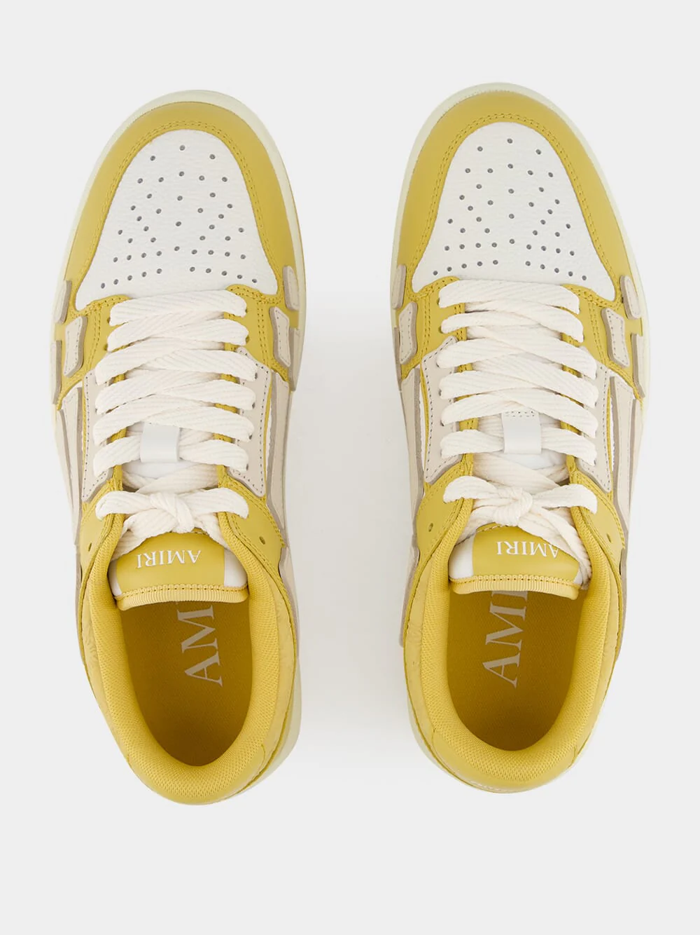 Champagne Yellow Quad Skel Sneakers - Image 4