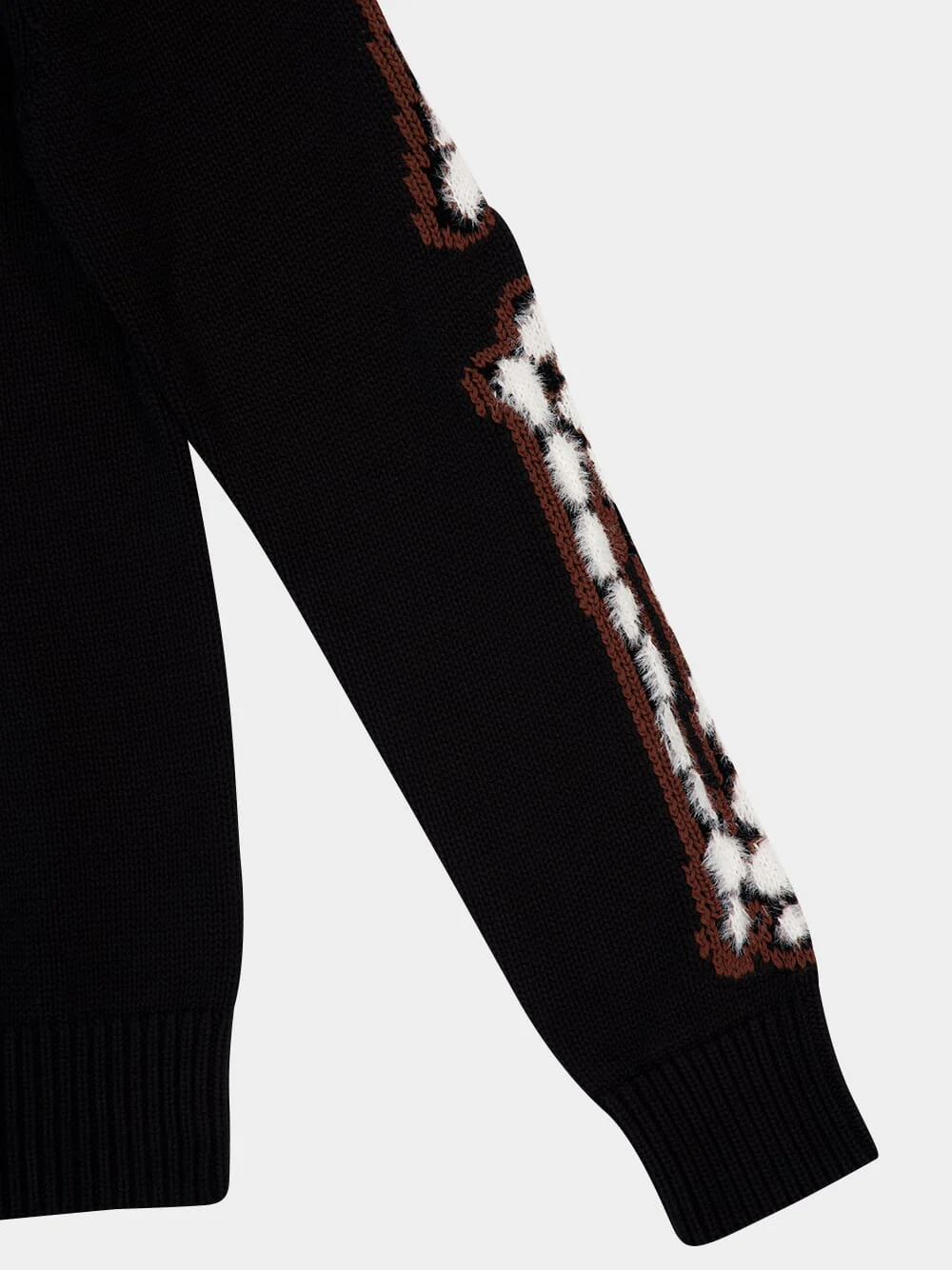 Black Leopard Bones Cardigan - Image 4