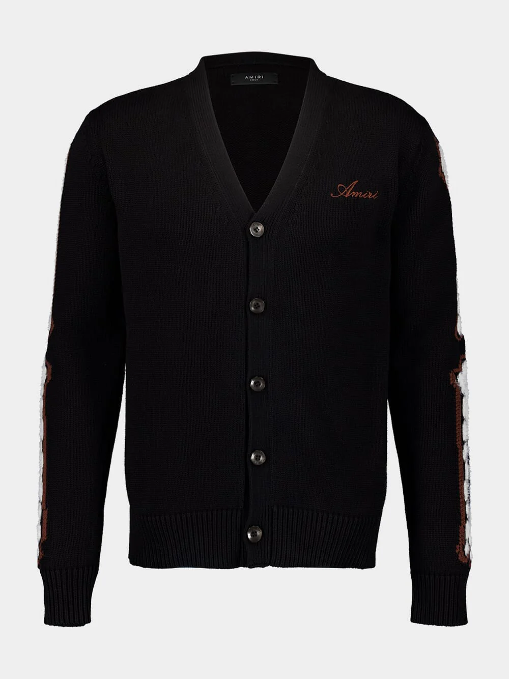 Black Leopard Bones Cardigan - Image 5
