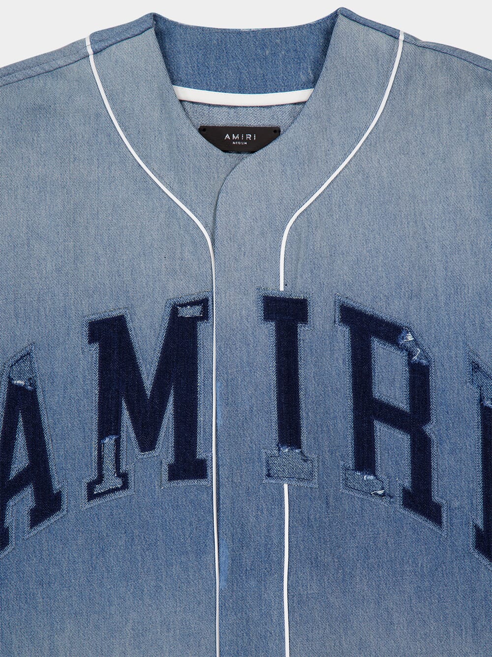 Sunfaded Denim Baseball Shirt - Image 5