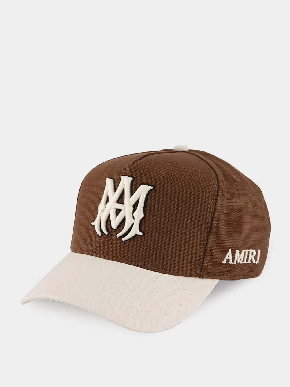 Dark Brown Two-Tone Cotton Cap