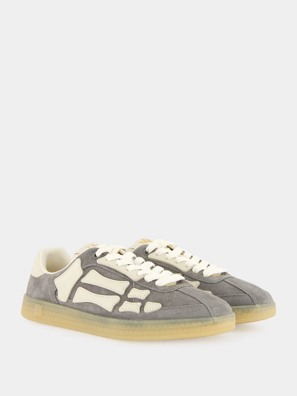 Dark Grey Pacific Bones Suede Sneakers - Image 3