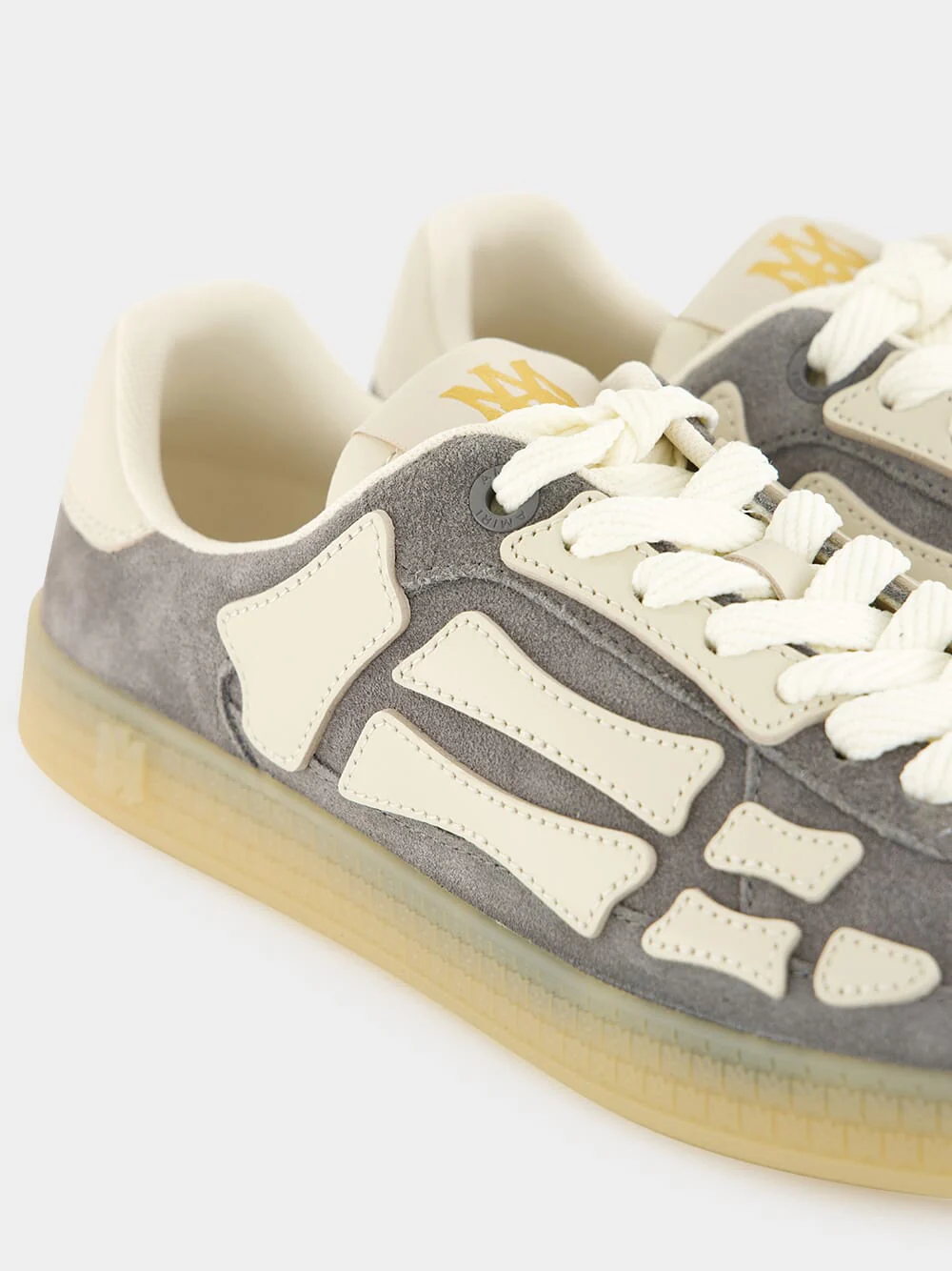 Dark Grey Pacific Bones Suede Sneakers - Image 7