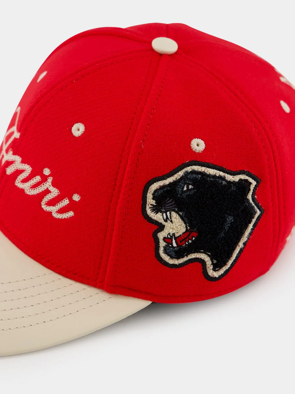 Deep Red Panther Two-Tone Hat - Image 4