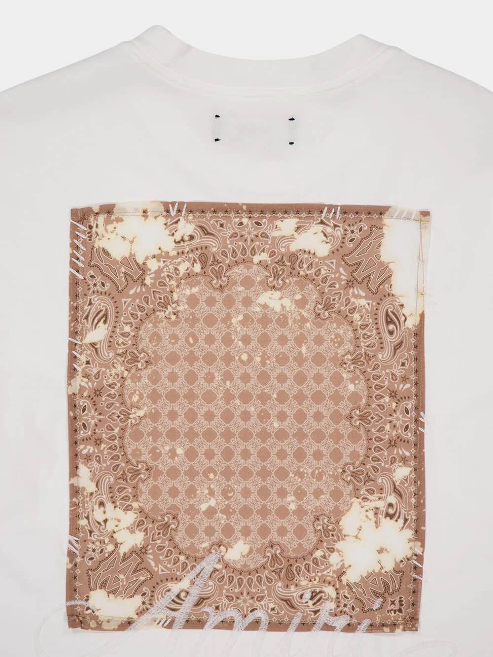 Ivory Bandana Bleach Patch T-Shirt - Image 4