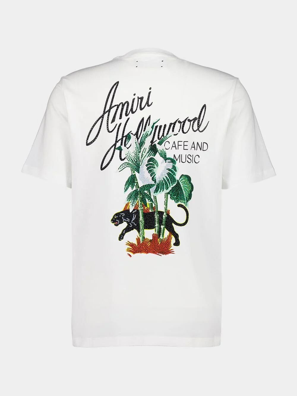 Ivory Hollywood Logo Cotton T-Shirt - Image 2