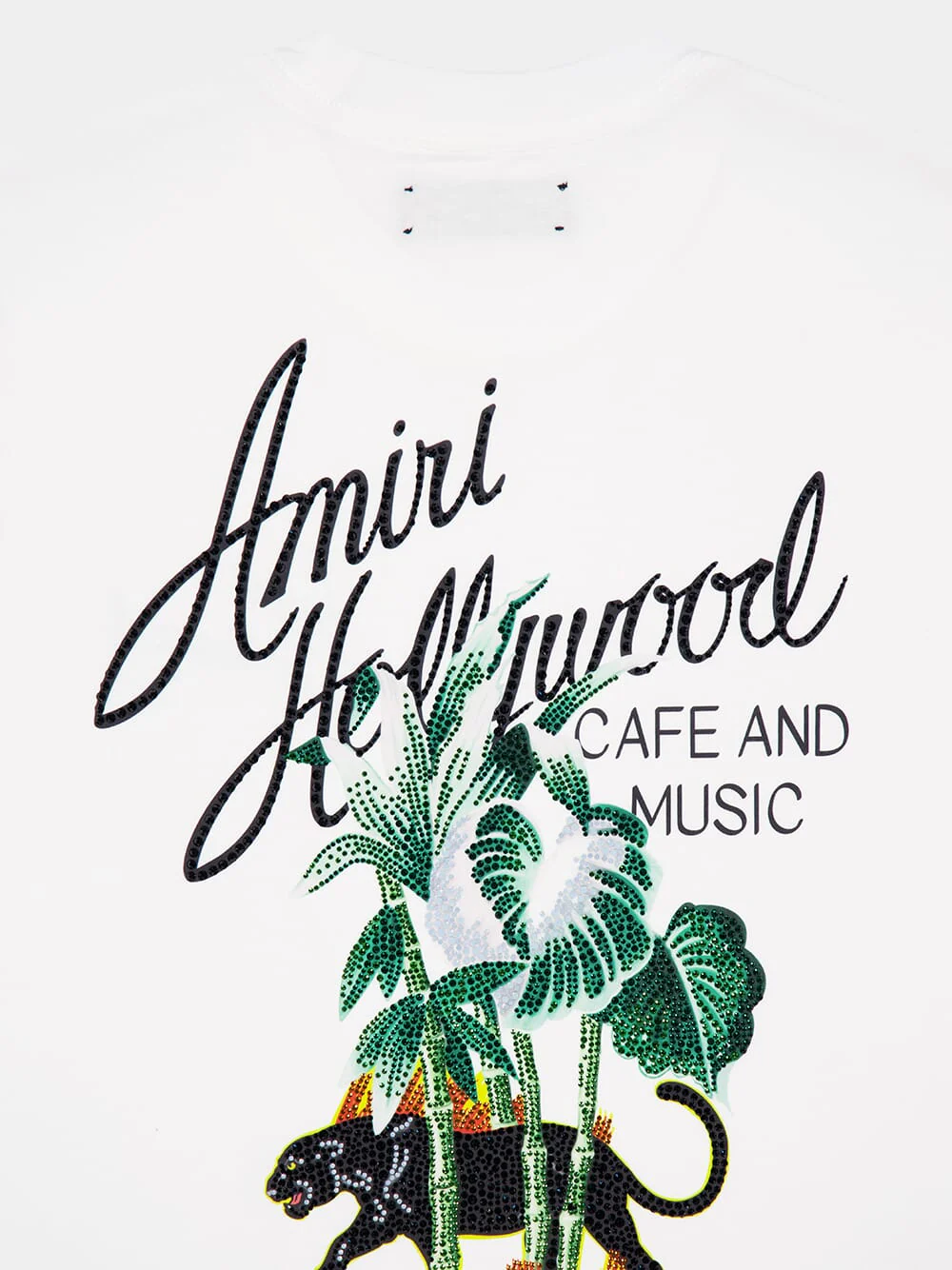 Ivory Hollywood Logo Cotton T-Shirt - Image 4