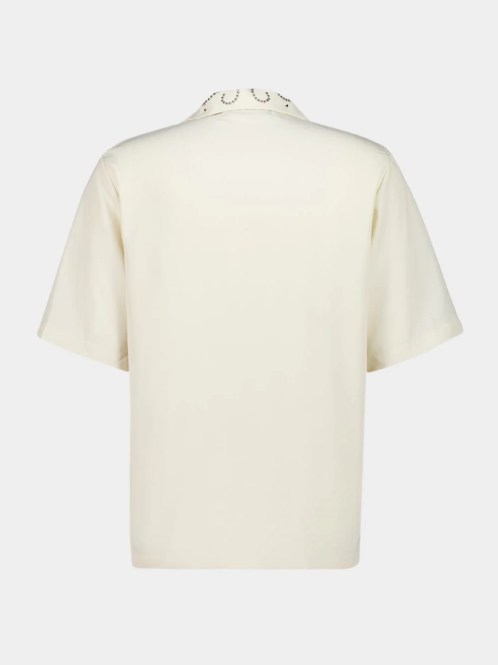 Ivory Studded Camp Shirt - Image 4