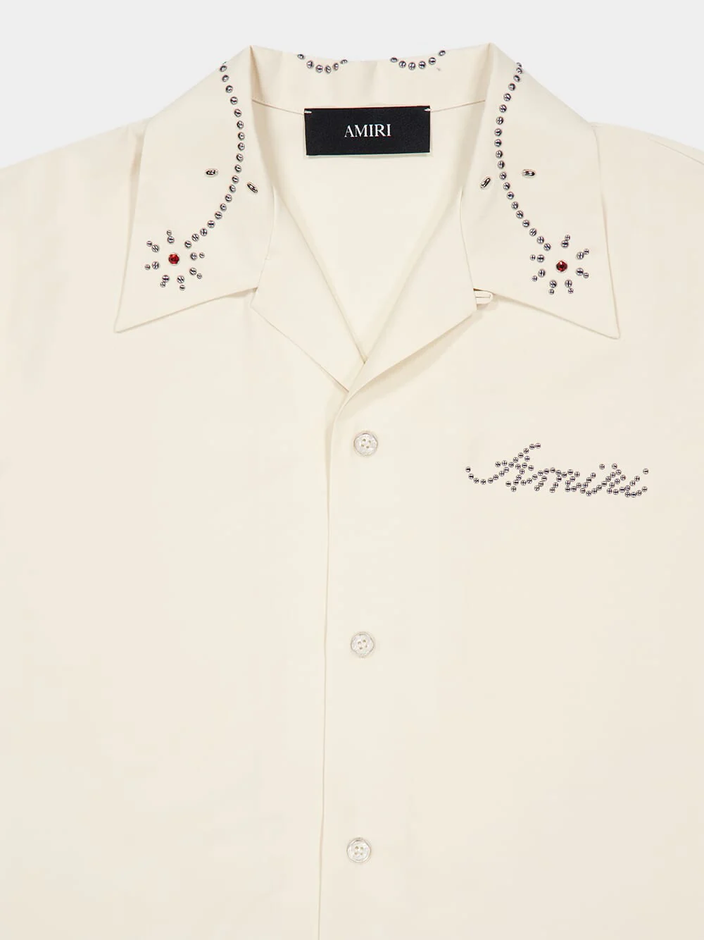 Ivory Studded Camp Shirt - Image 5