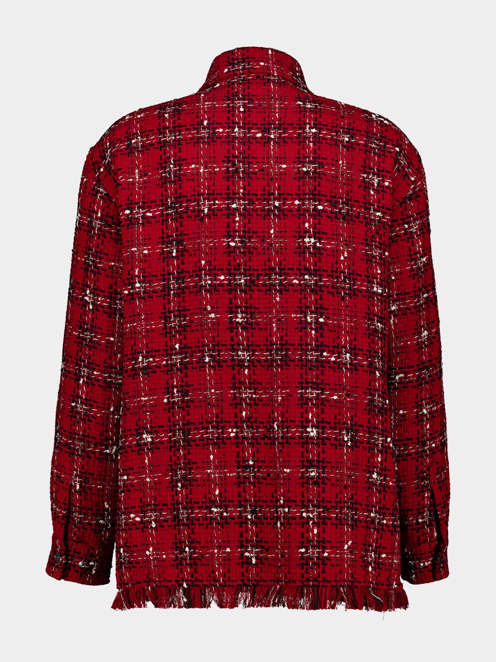 Red Rose Tweed Flannel Overshirt - Image 2