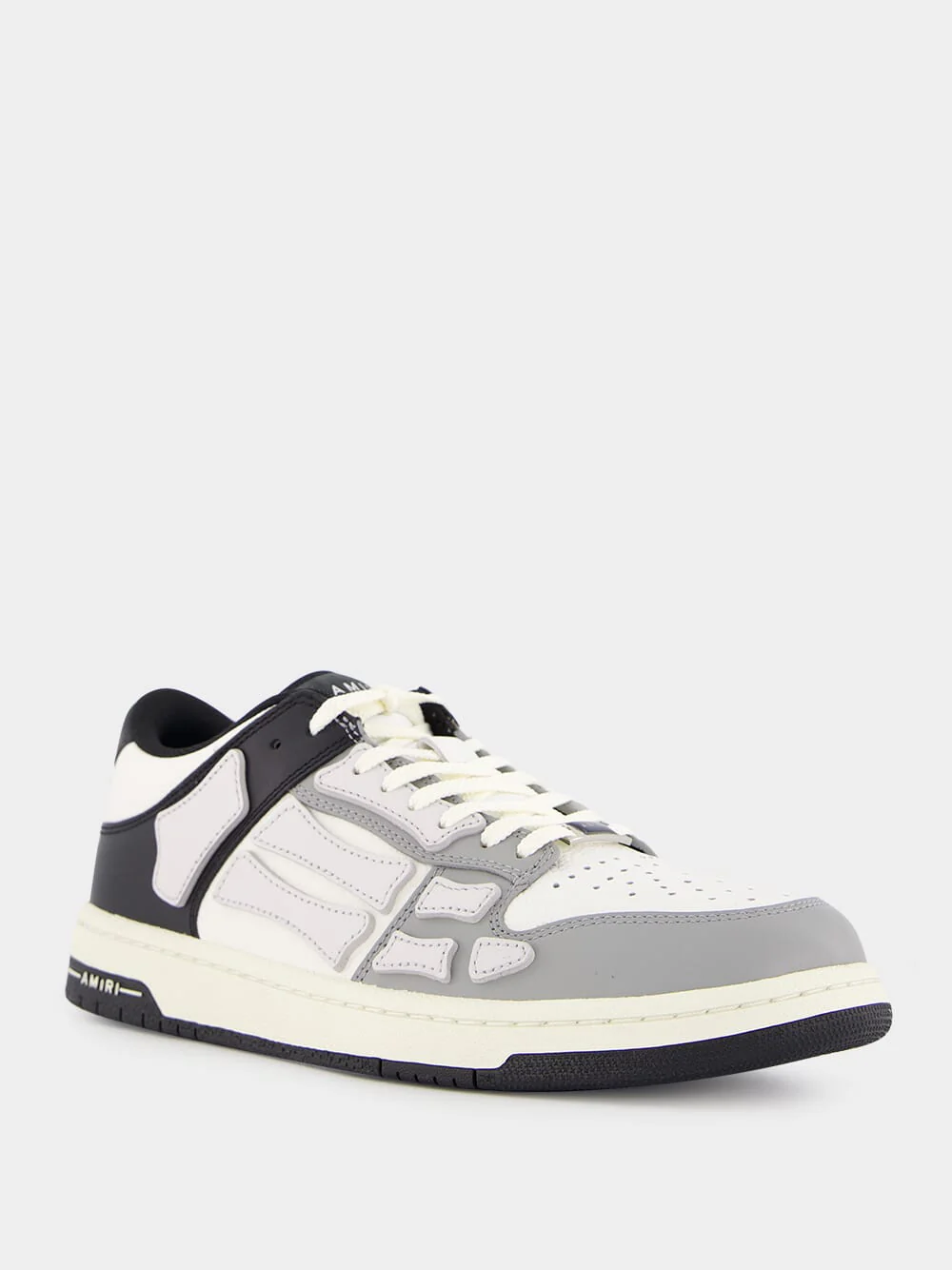 Black Leather Skel Low Sneakers - Image 2