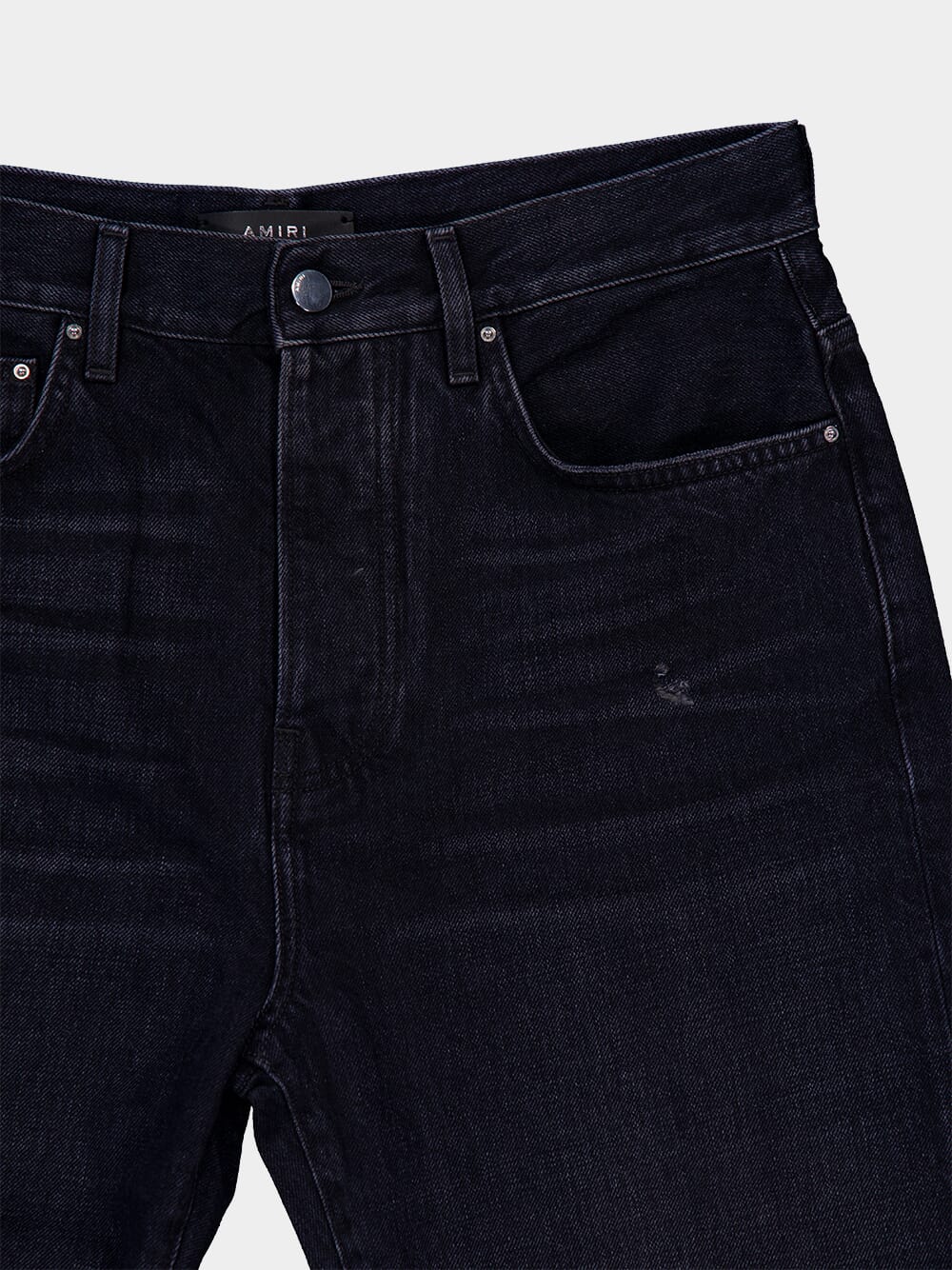 Vintage Black Straight Fit Jeans - Image 3