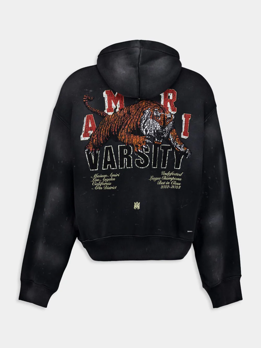 Vintage Tiger Rib-Trimmed Hoodie - Image 3