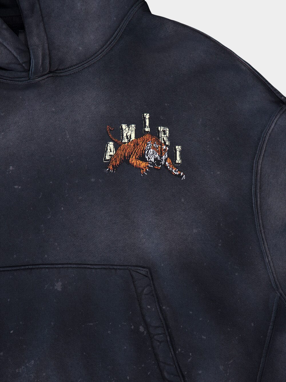 Vintage Tiger Rib-Trimmed Hoodie - Image 4