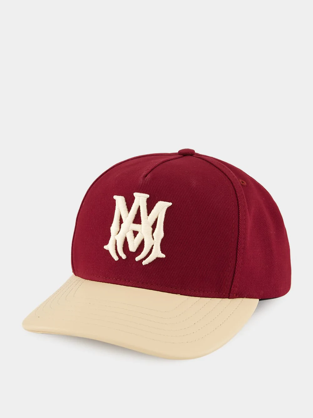 Wine Two-Tone Canvas MA Hat