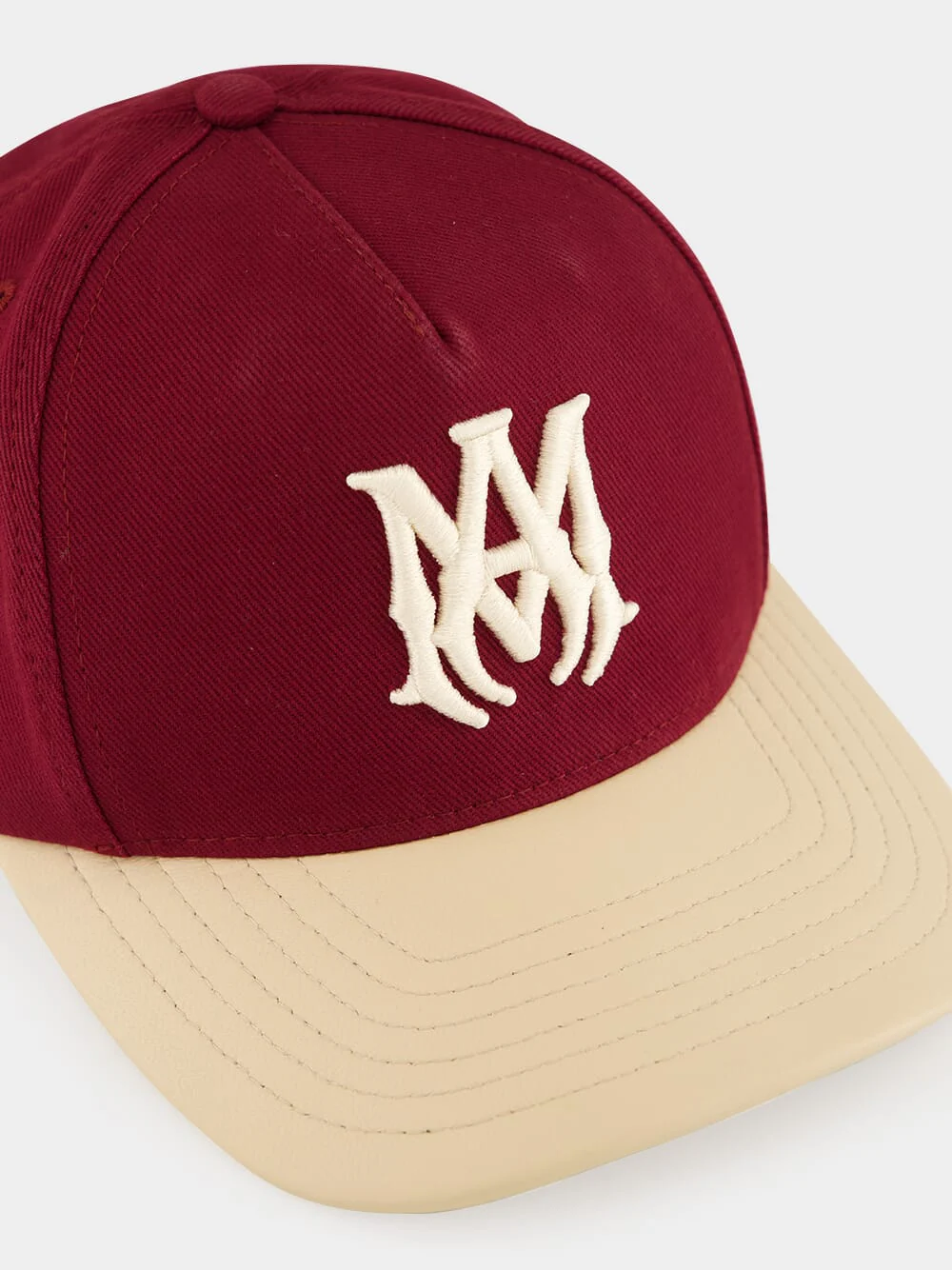 Wine Two-Tone Canvas MA Hat - Image 3