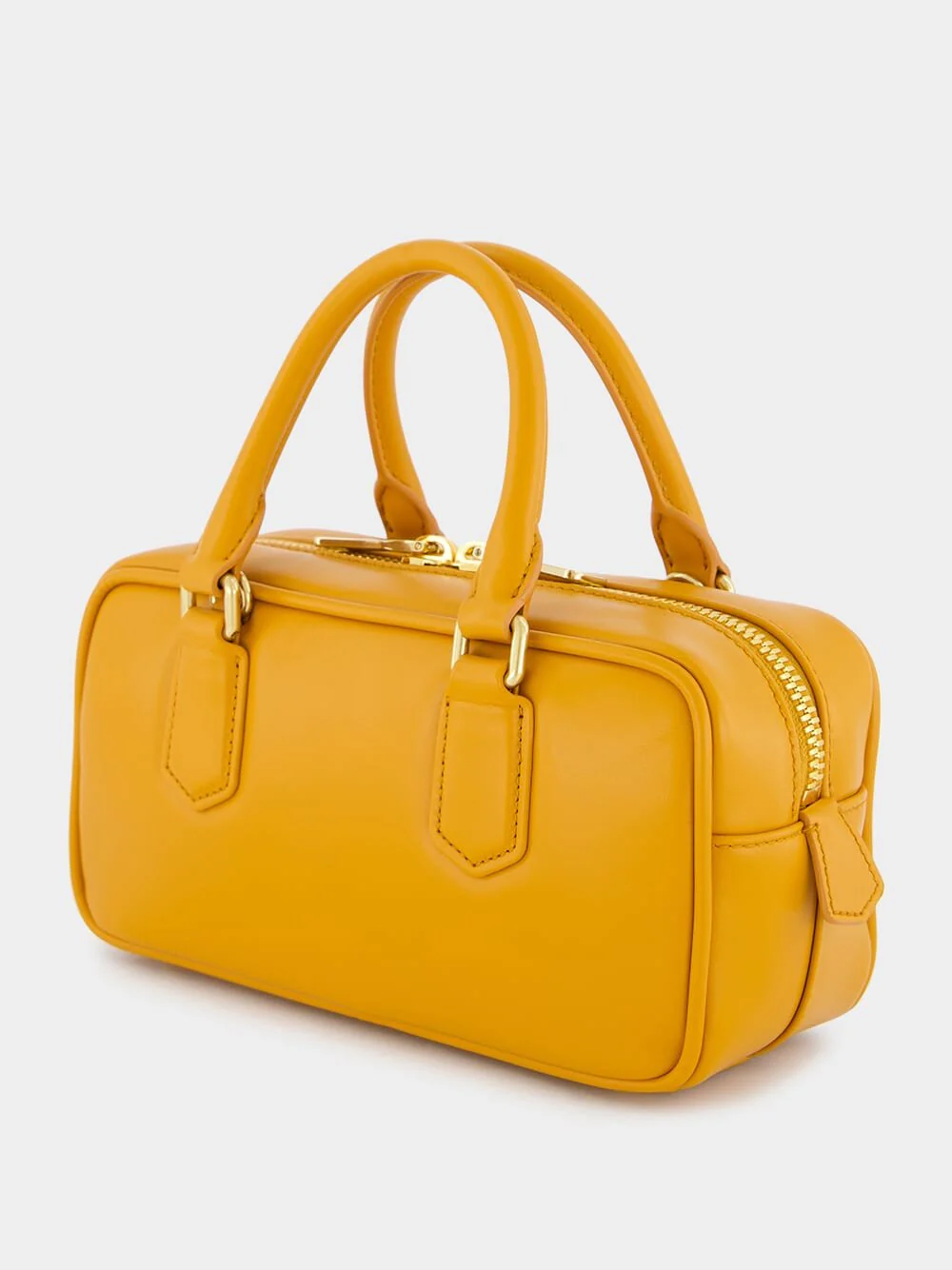 Arcadie Yellow Leather Bag - Image 5