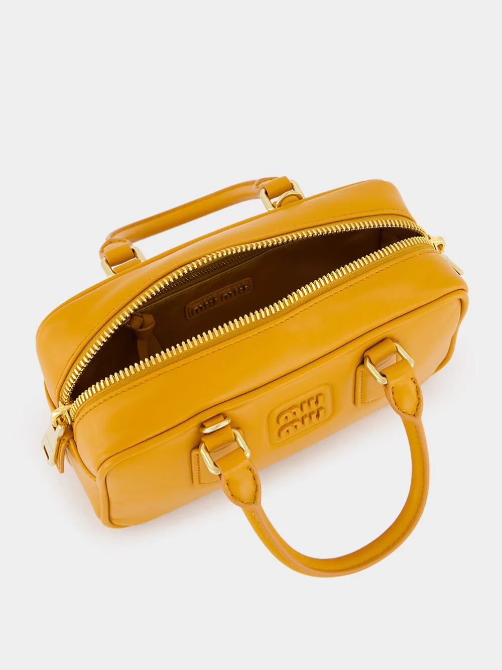 Arcadie Yellow Leather Bag - Image 6