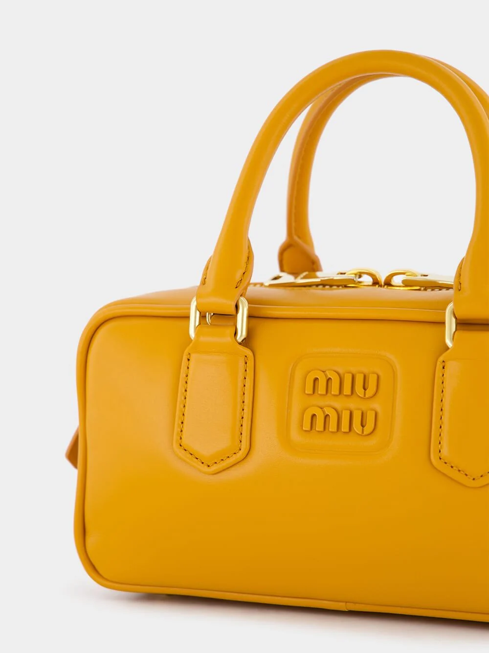 Arcadie Yellow Leather Bag - Image 7
