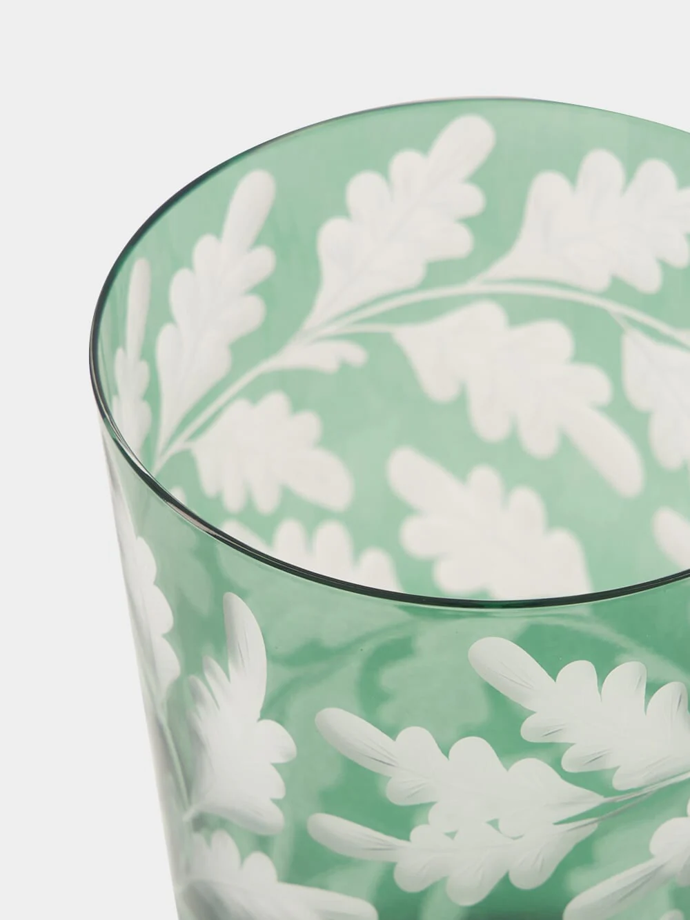 Sage Green Oak Leaves Tumbler - Image 4