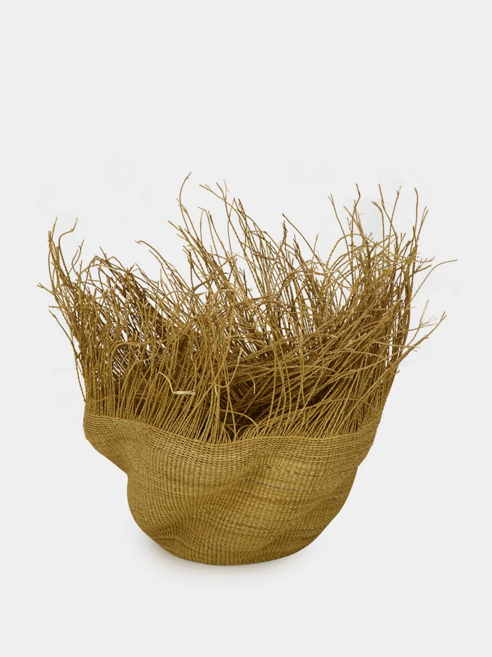 Natural Furry Elephant Grass Baskets - Image 3