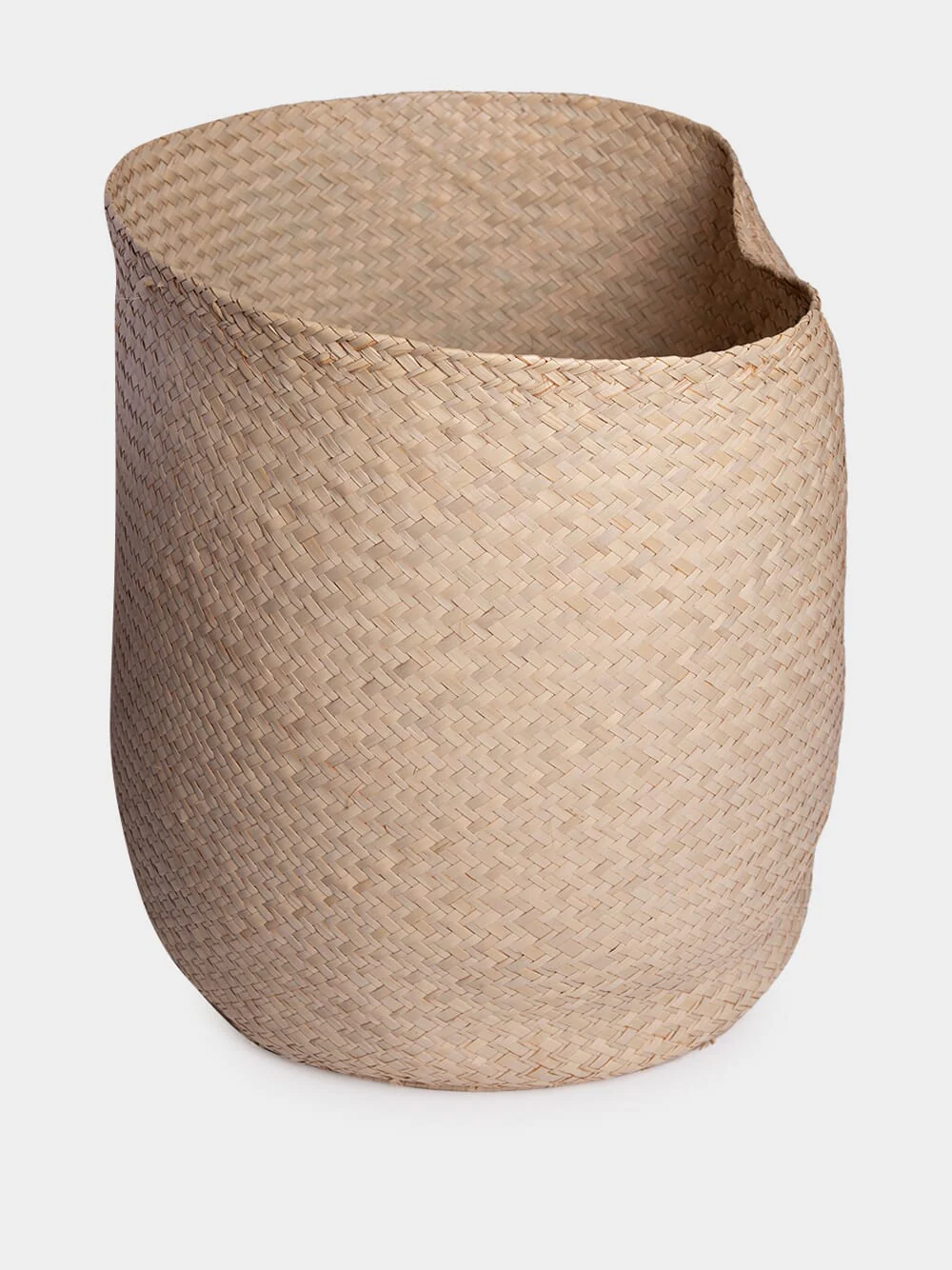 Natural Woven Laundry Basket - Image 2