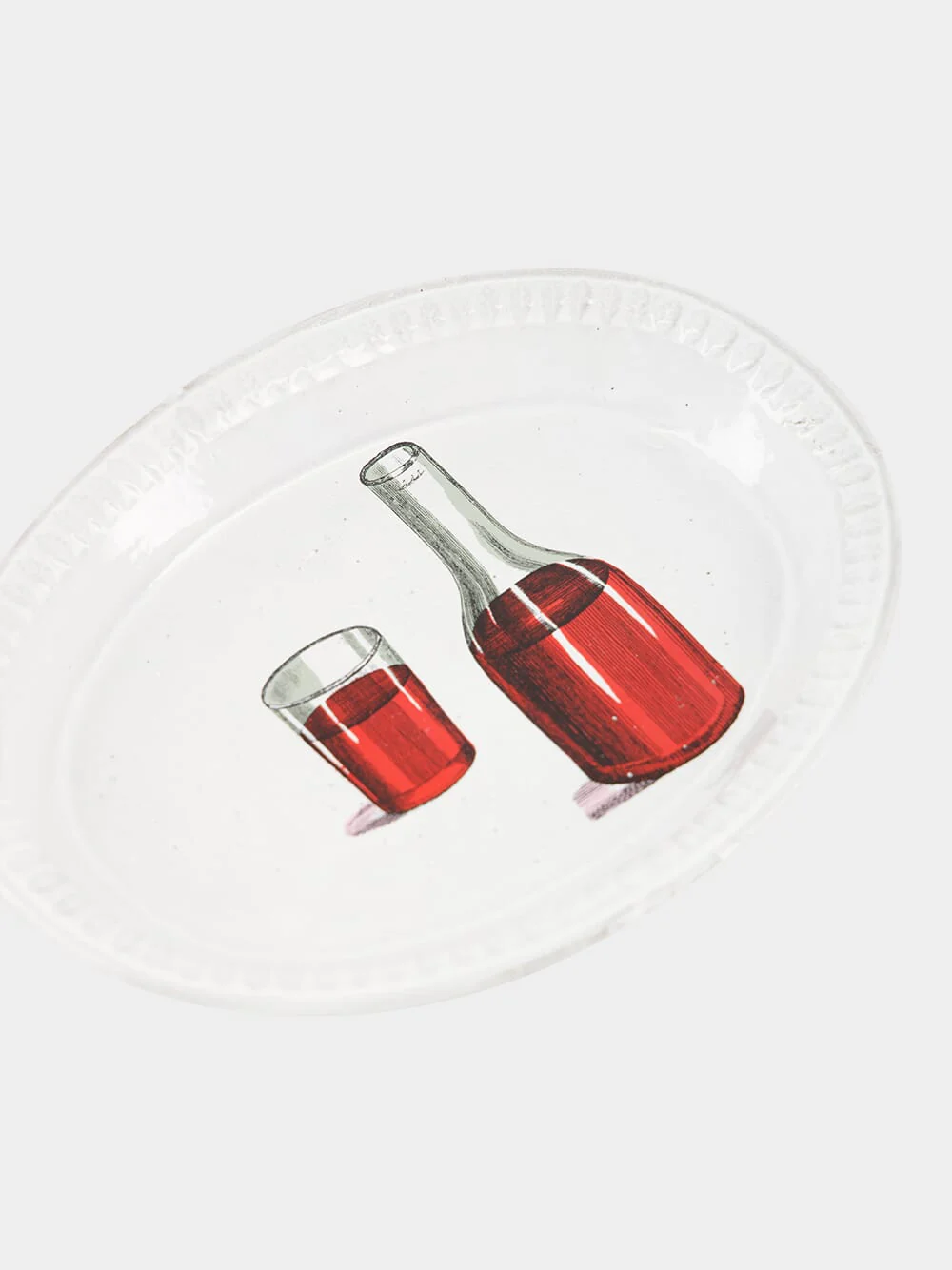 Red Wine Decanter and Glass Soup Plate - Image 4
