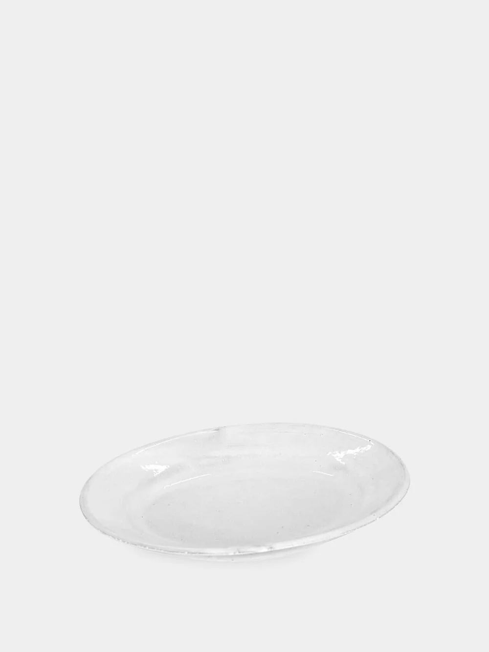 White Small Oval Sobre Plate - Image 2