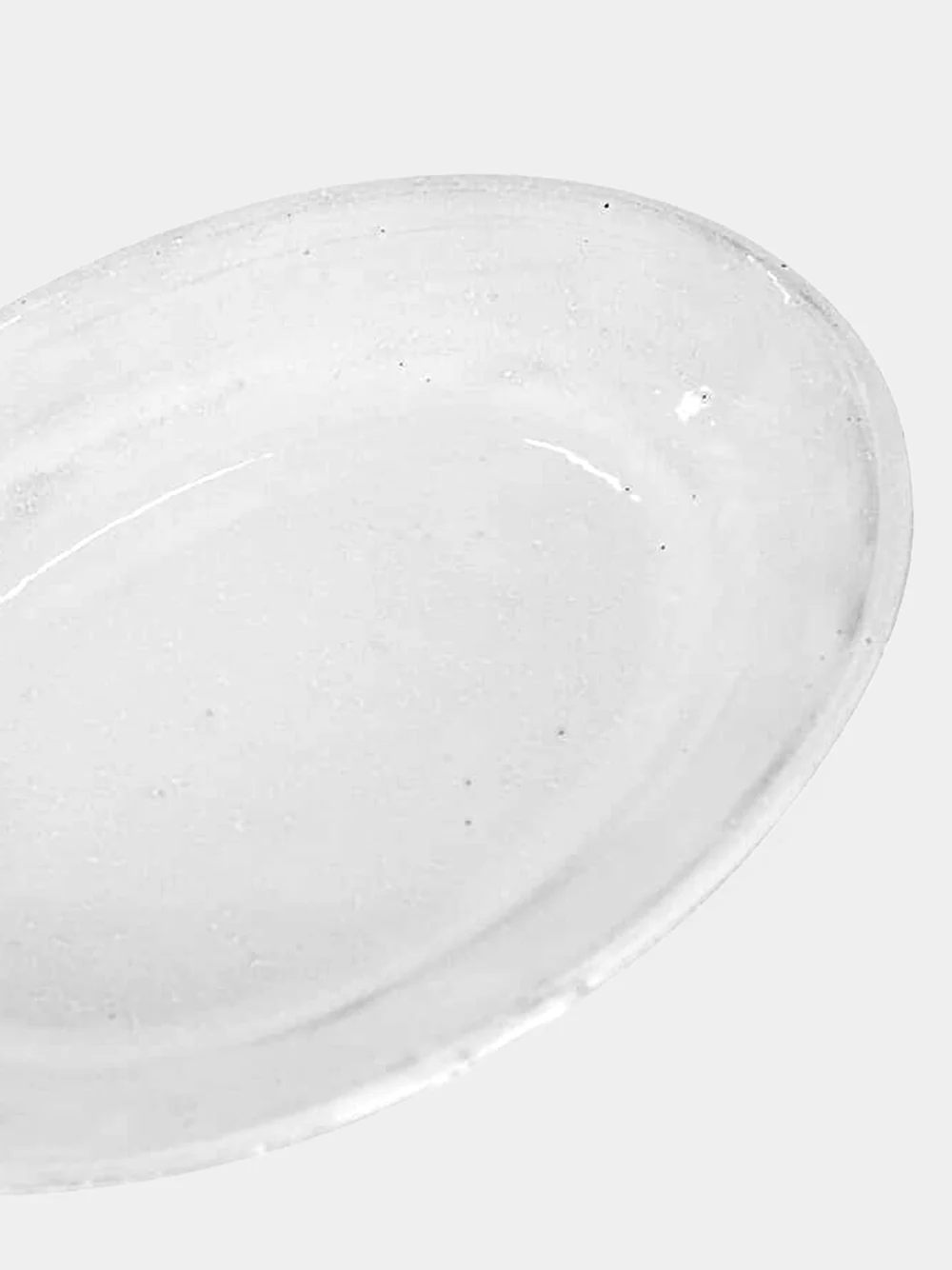 White Small Oval Sobre Plate - Image 4