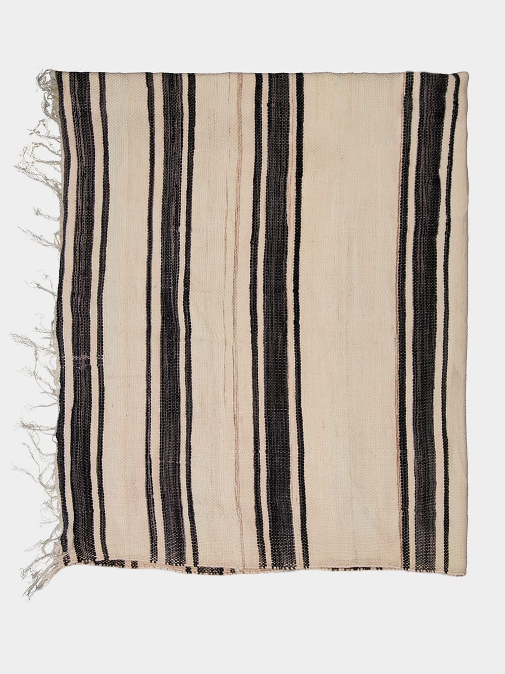 Assymetric Black Striped Rug - Image 2