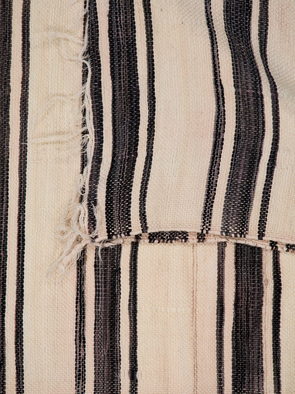 Assymetric Black Striped Rug - Image 3