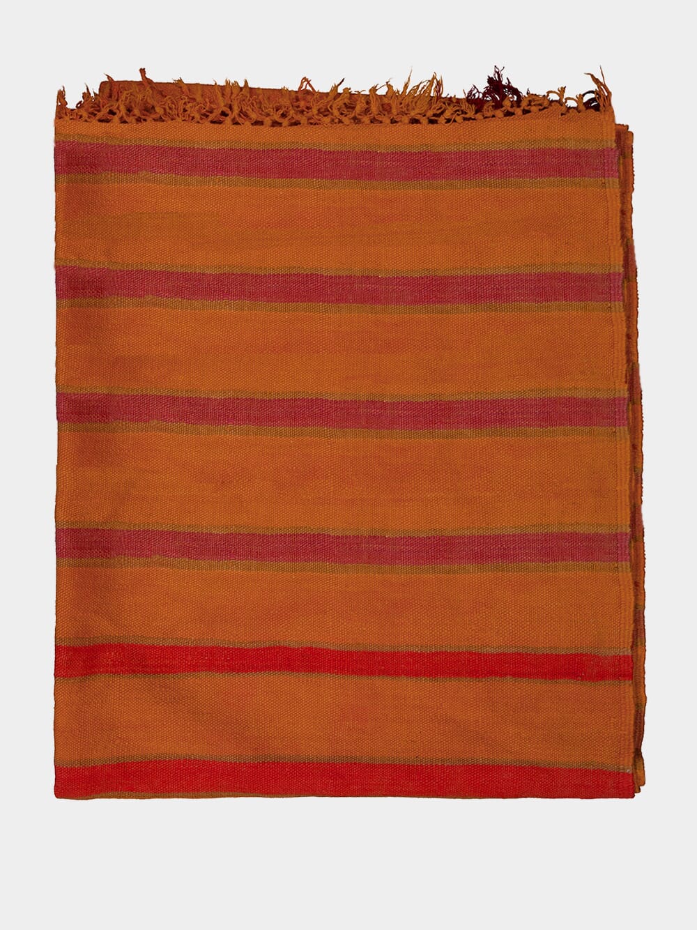 Symmetric Orange Striped Rug - Image 2