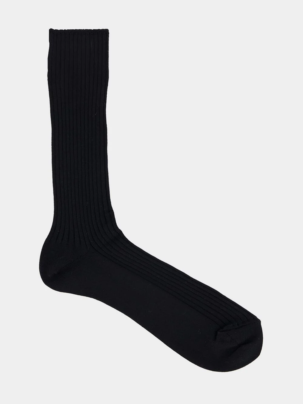 Black Giza High Gauge Cotton Socks - Image 2