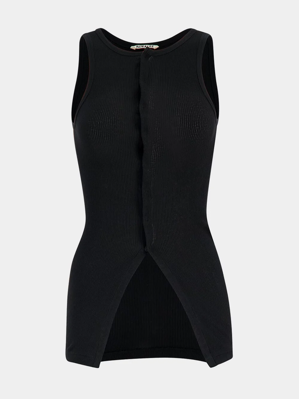 Black Organic Soft Rib Tank