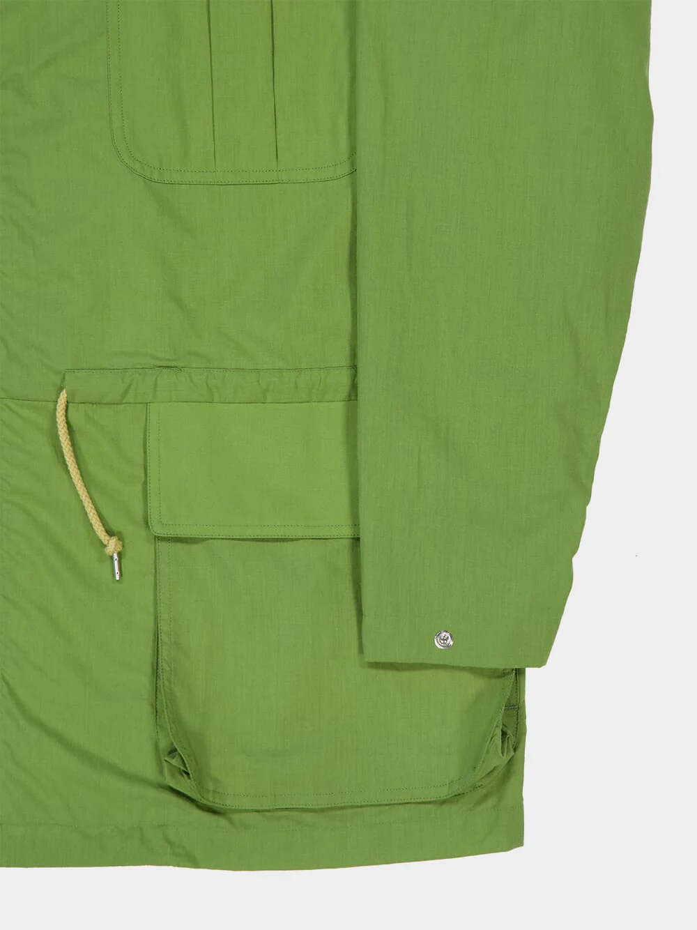 Dusty Green Cotton Hooded Blouson - Image 4