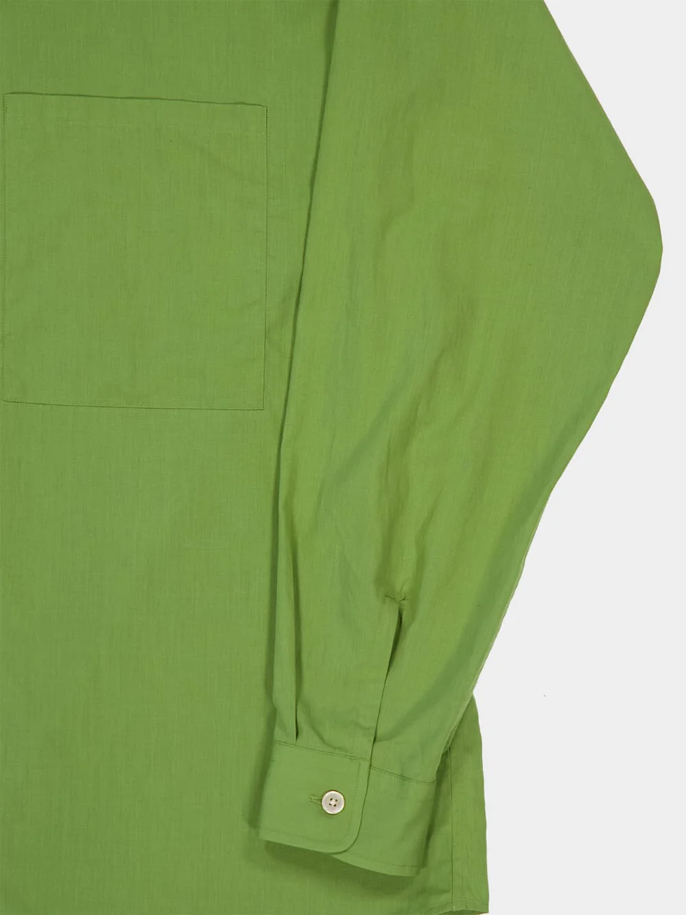Dusty Green Cotton Lawn Shirt - Image 4