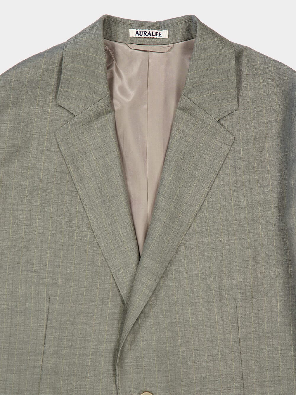 Khaki Gray Stripe Bluefaced Wool Jacket - Image 3