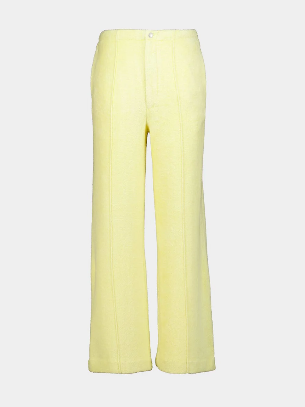 Light Yellow Cotton Nylon Pile Trousers