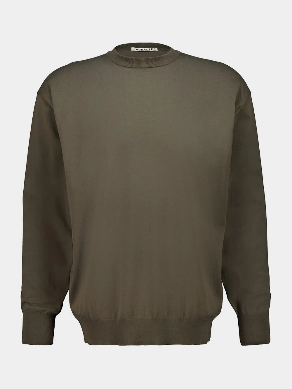 Olive Grey Giza Knit Jumper