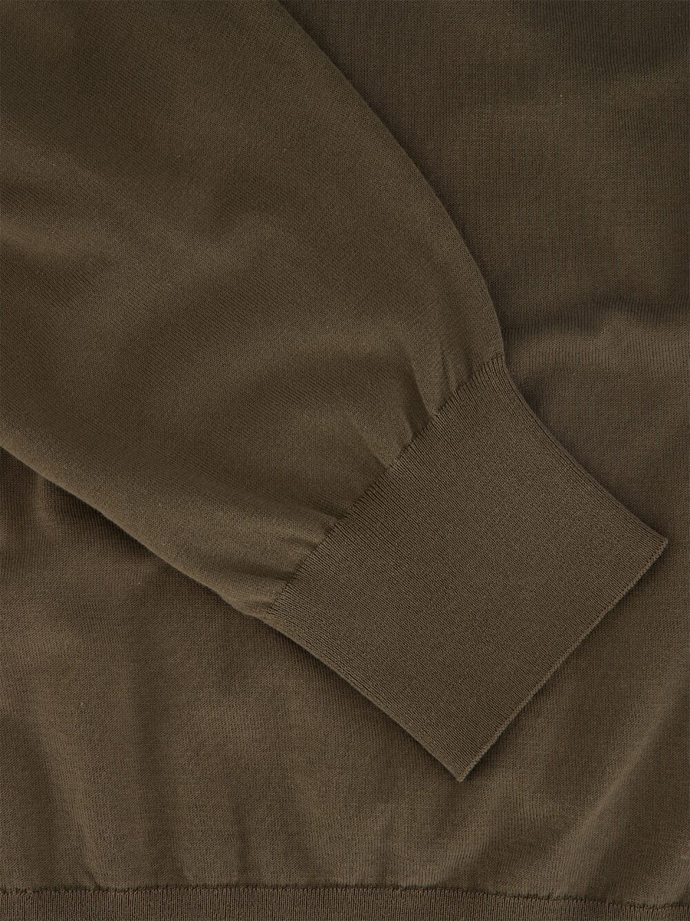 Olive Grey Giza Knit Jumper - Image 4