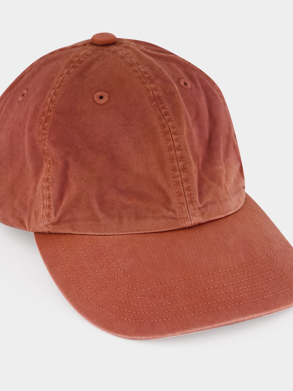 Red Brown Garment-Dyed Finx Chino Cap - Image 3