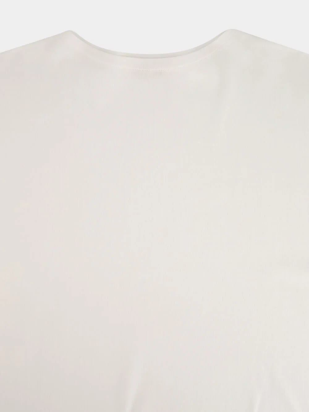 White Luster Plaiting T-Shirt - Image 3