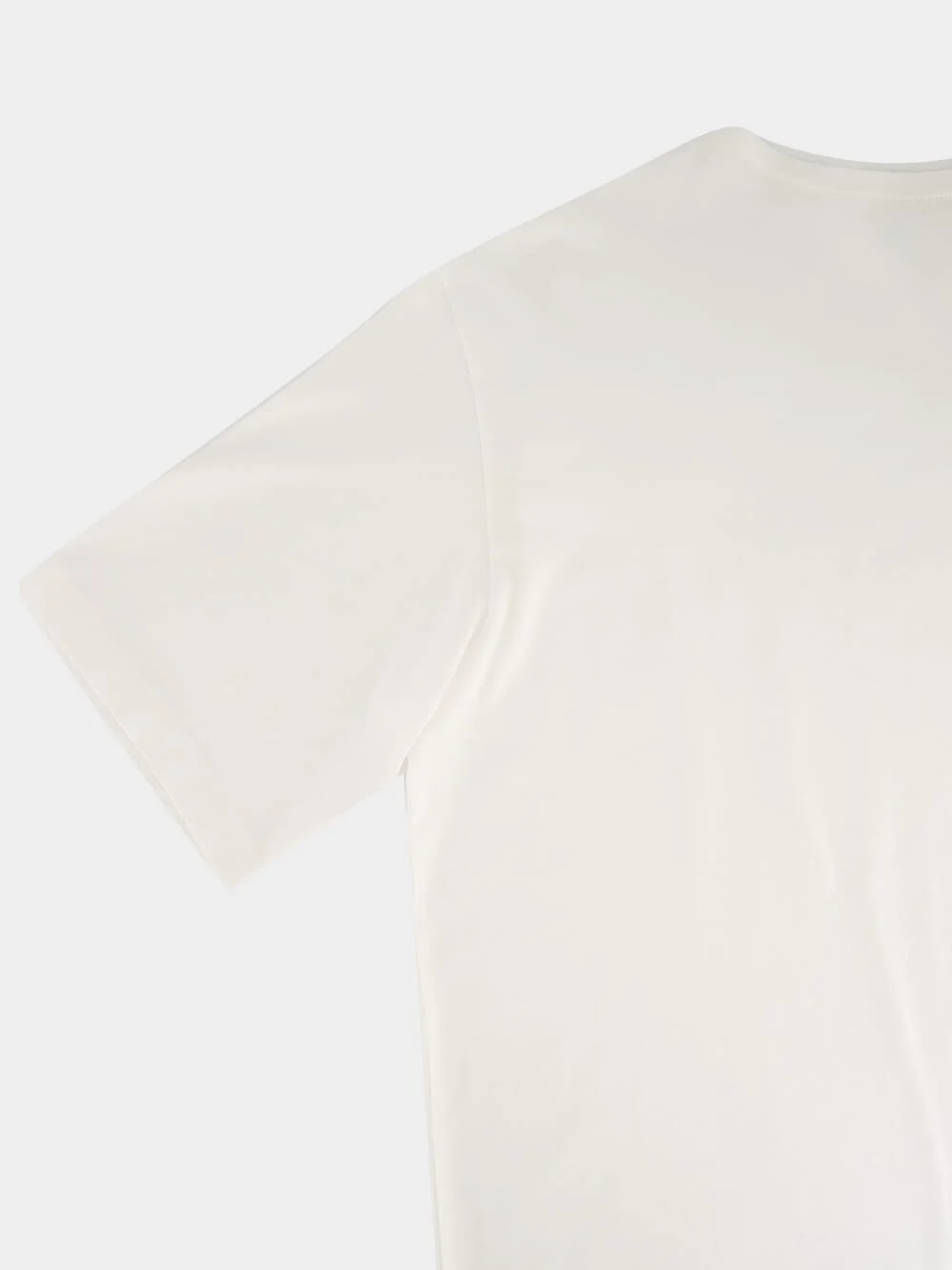 White Luster Plaiting T-Shirt - Image 4