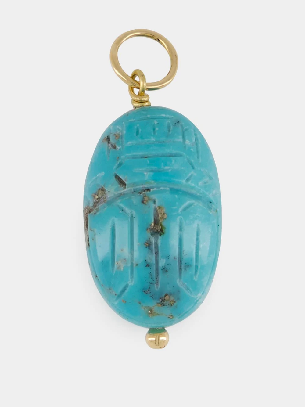 Medium Turquoise Beetle Pendant