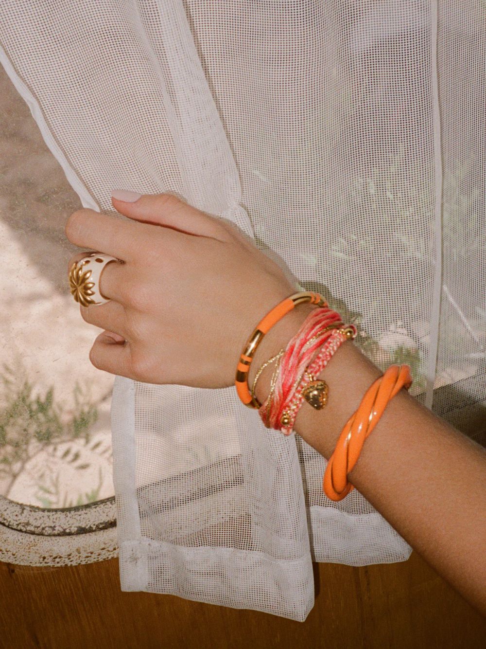 Positano Lapis Orange Papaya Bangle - Image 2