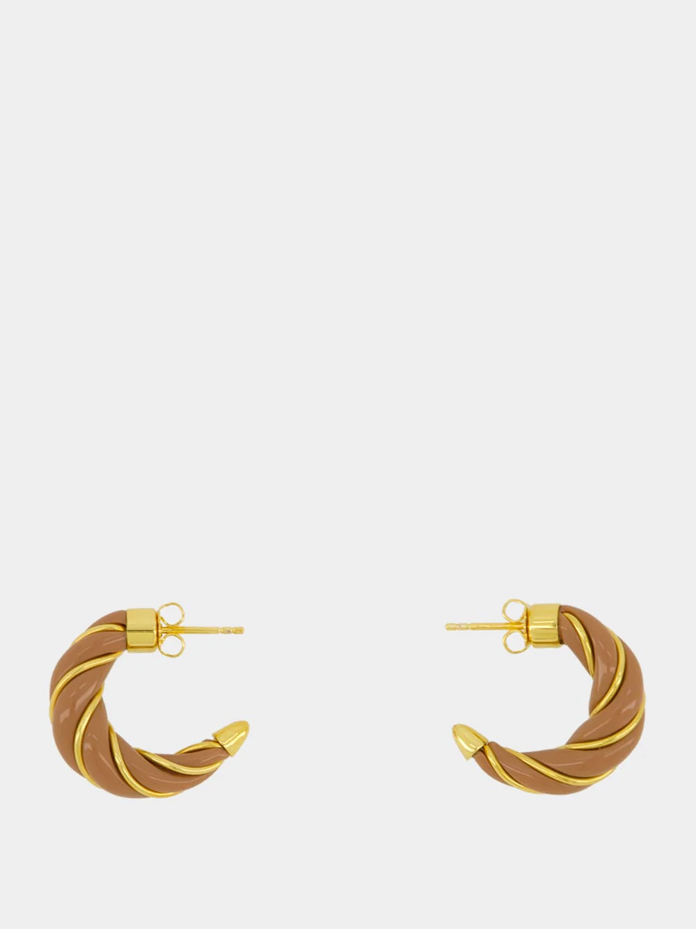 Cappuccino Twisted Diana Earrings - Image 2