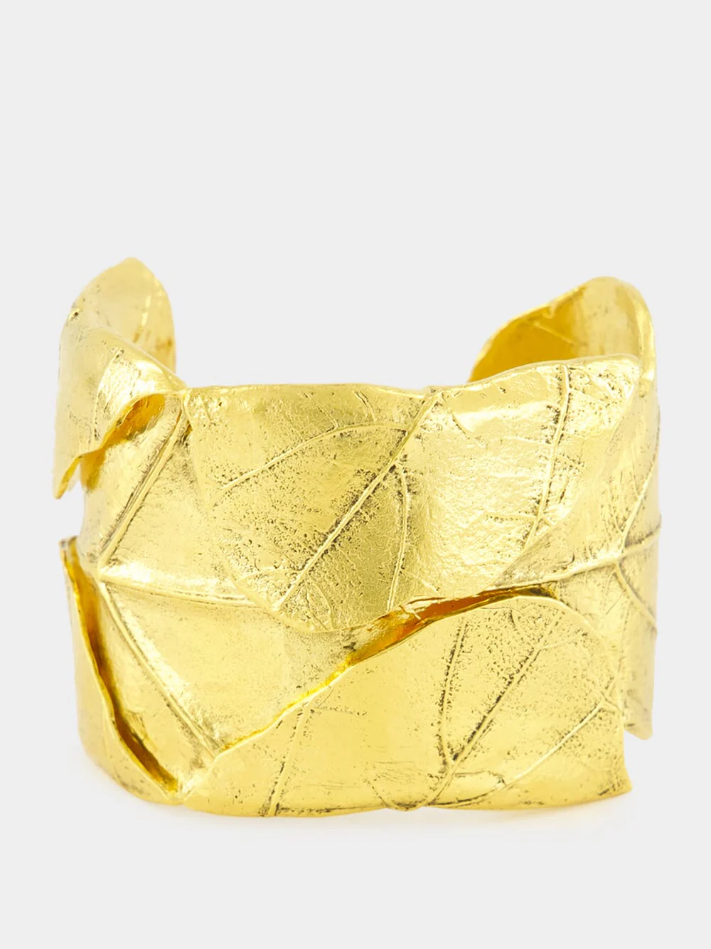 Gold Ledena Fig Leaf Cuff