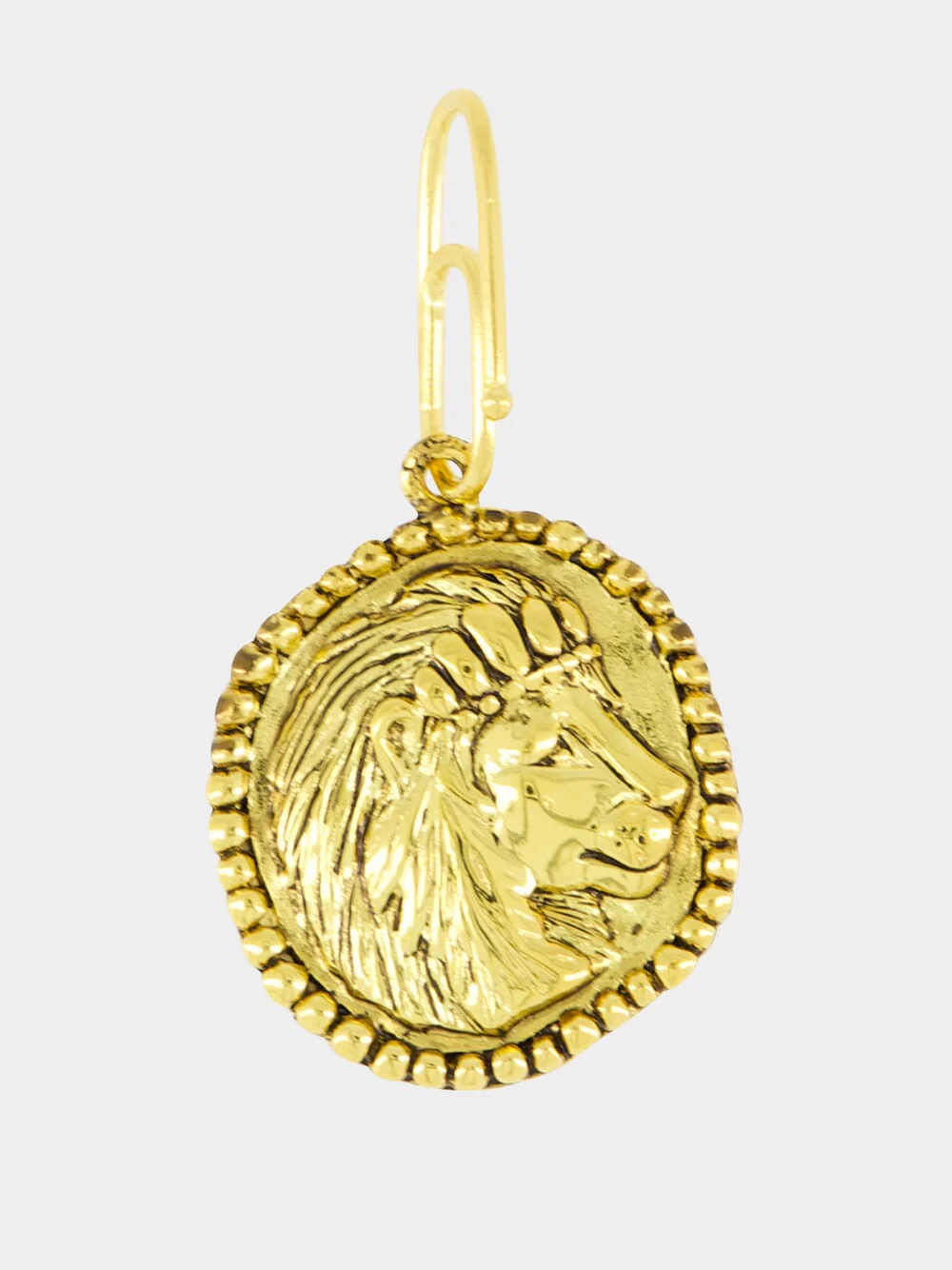 Gold Leo Zodiac Charm